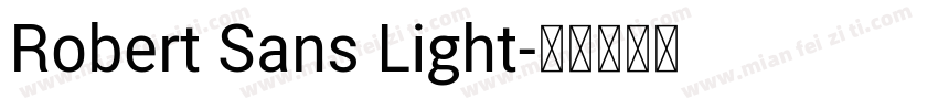 Robert Sans Light字体转换